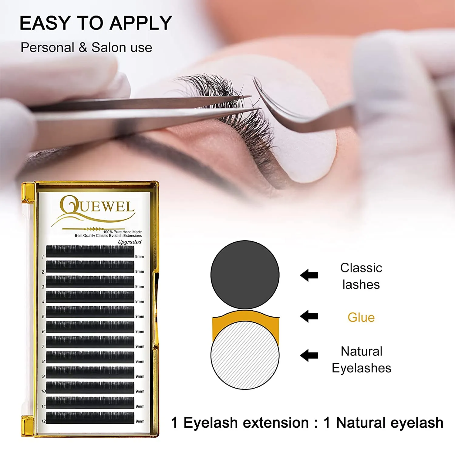 0.15mm Classic Lash Extensions JH series | Quewel®