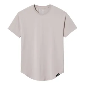 021 ESSENTIAL DROP-CUT T-SHIRT - CEMENT