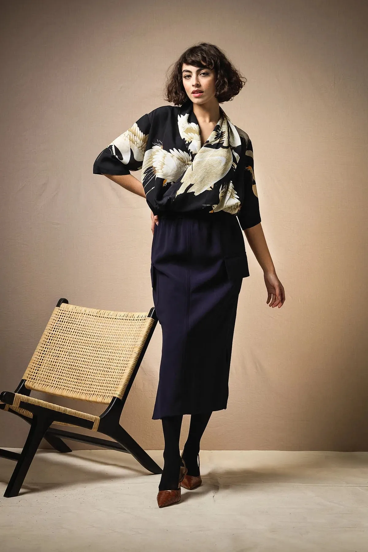 100 Stars Stork Black Top