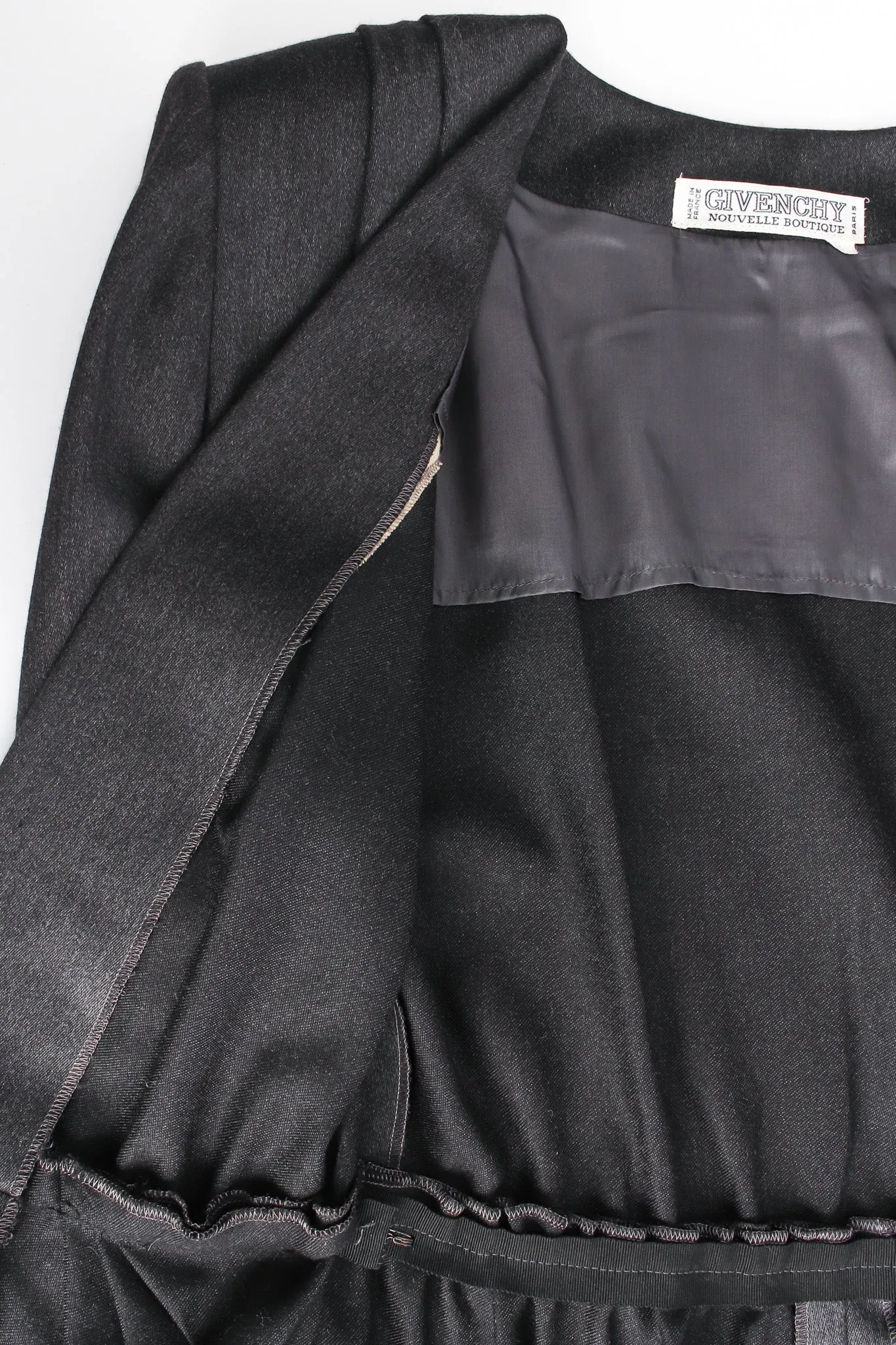 1980s Tailored Wool Sheath Dress