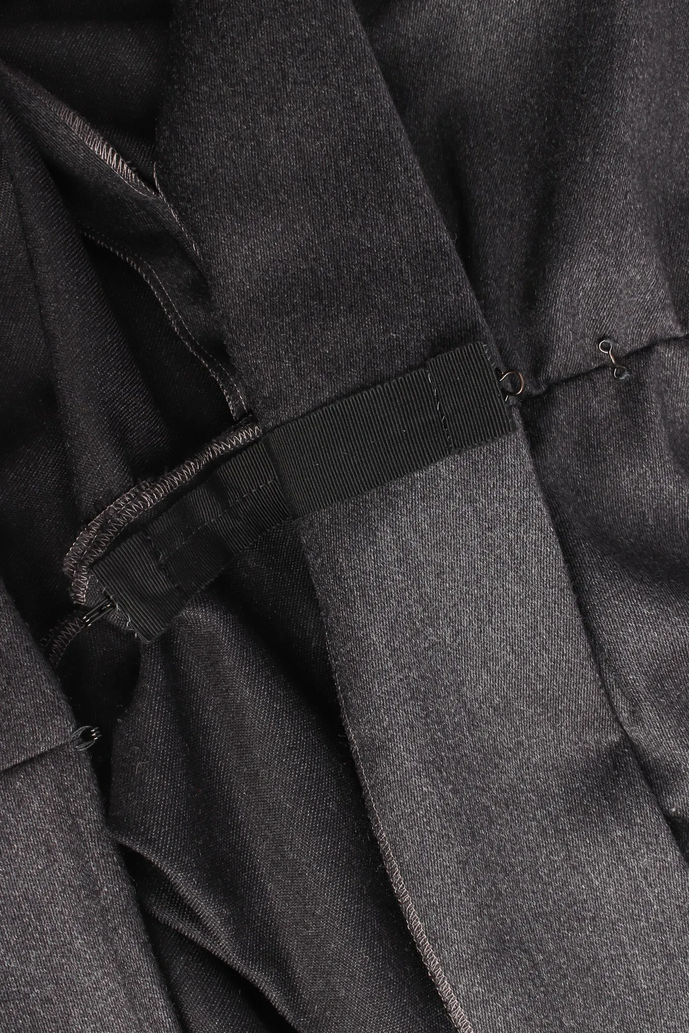 1980s Tailored Wool Sheath Dress