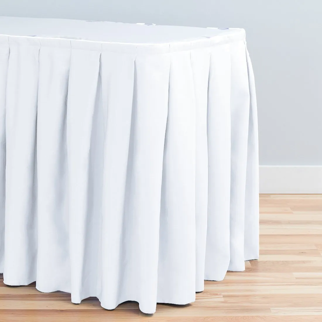 21 ft. Accordion Pleat Polyester Table Skirt (7 Colors)