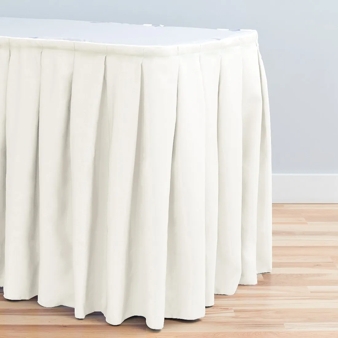 21 ft. Accordion Pleat Polyester Table Skirt (7 Colors)