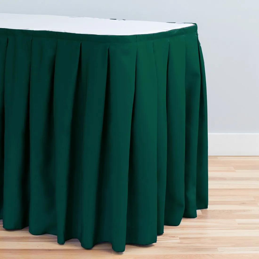 21 ft. Accordion Pleat Polyester Table Skirt (7 Colors)