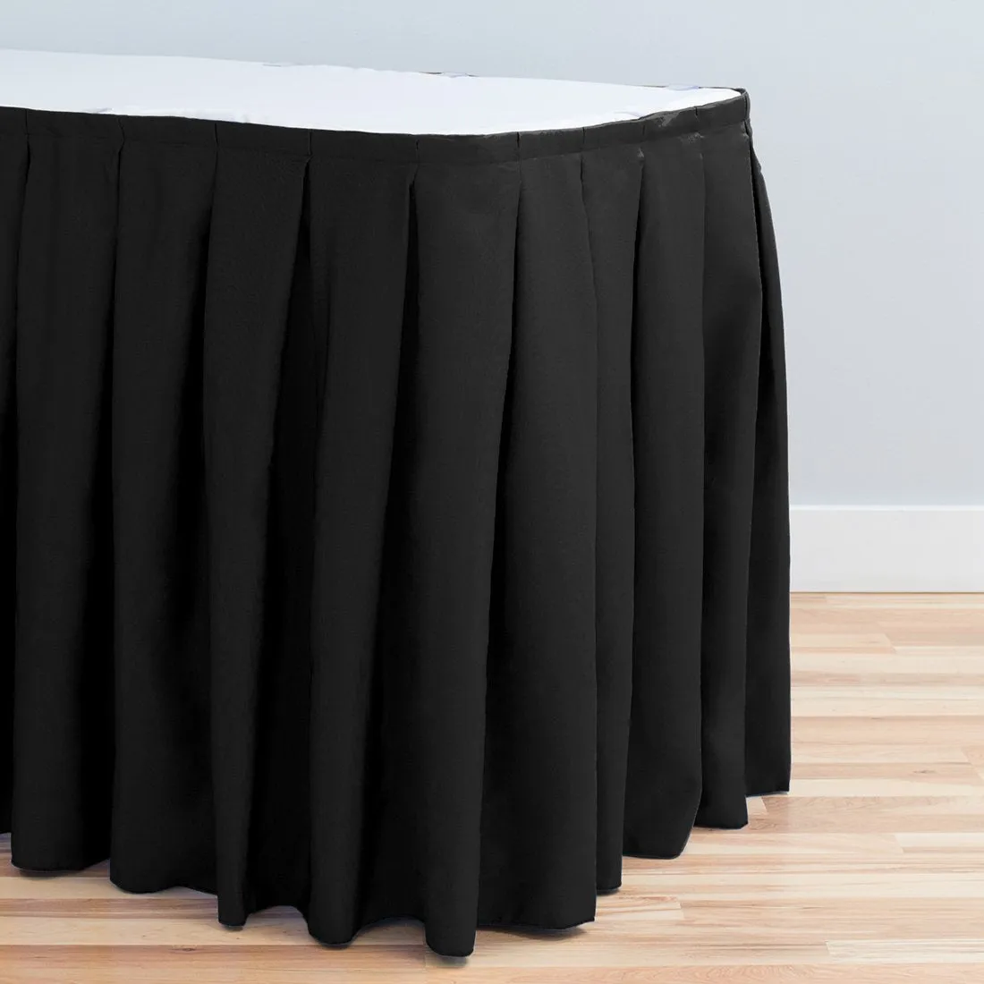 21 ft. Accordion Pleat Polyester Table Skirt (7 Colors)