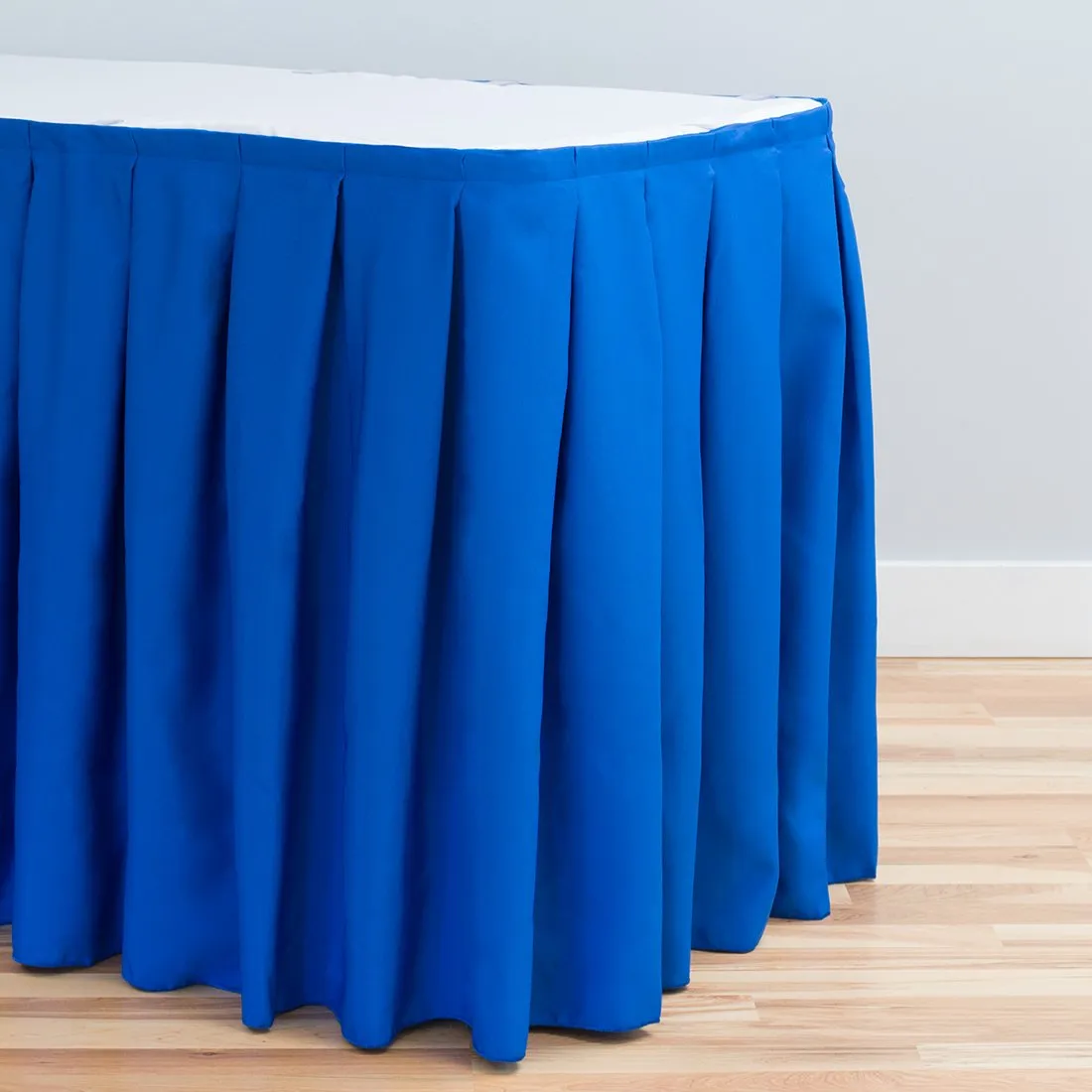 21 ft. Accordion Pleat Polyester Table Skirt (7 Colors)