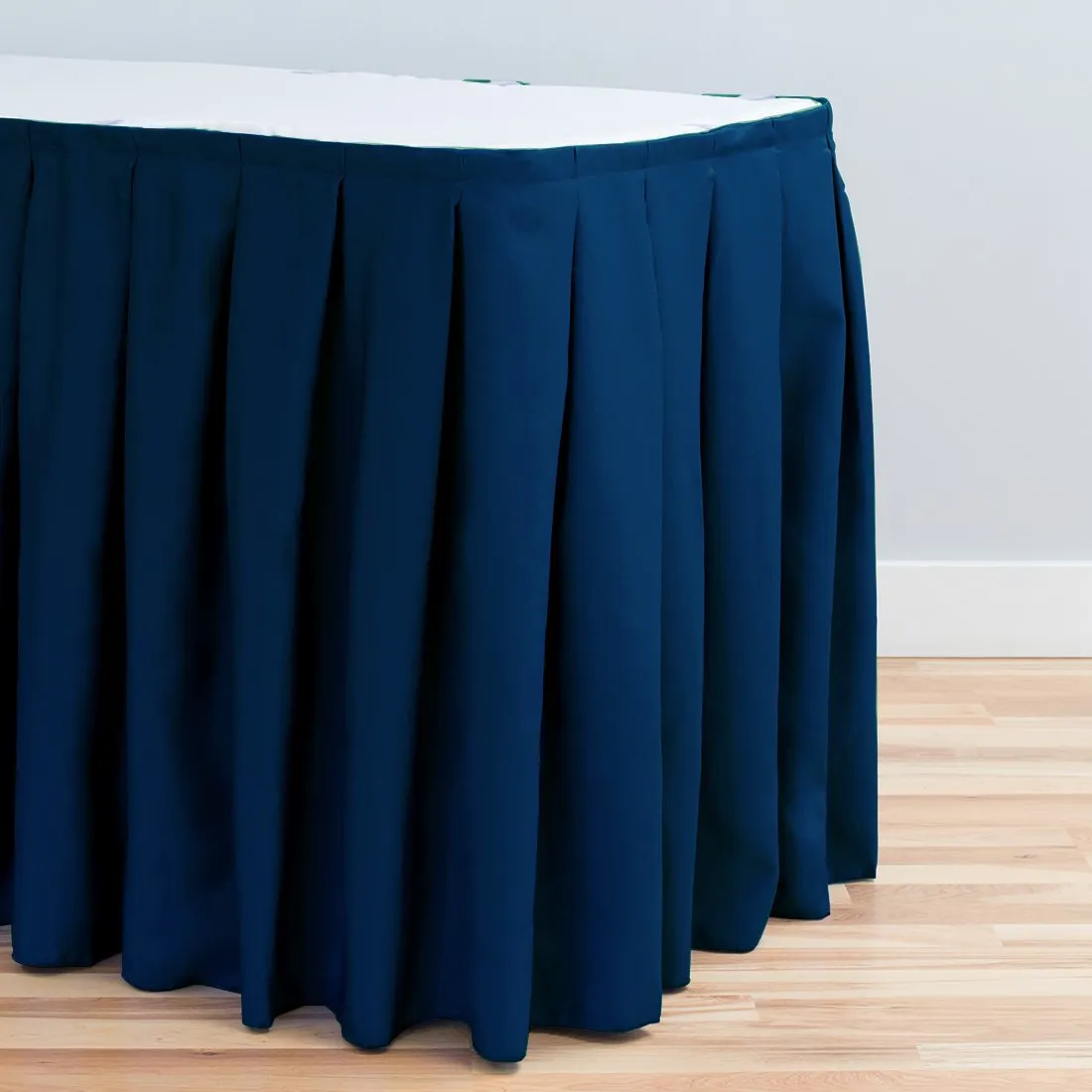 21 ft. Accordion Pleat Polyester Table Skirt (7 Colors)