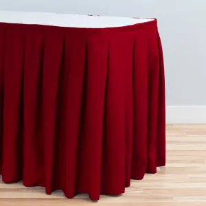 21 ft. Accordion Pleat Polyester Table Skirt (7 Colors)