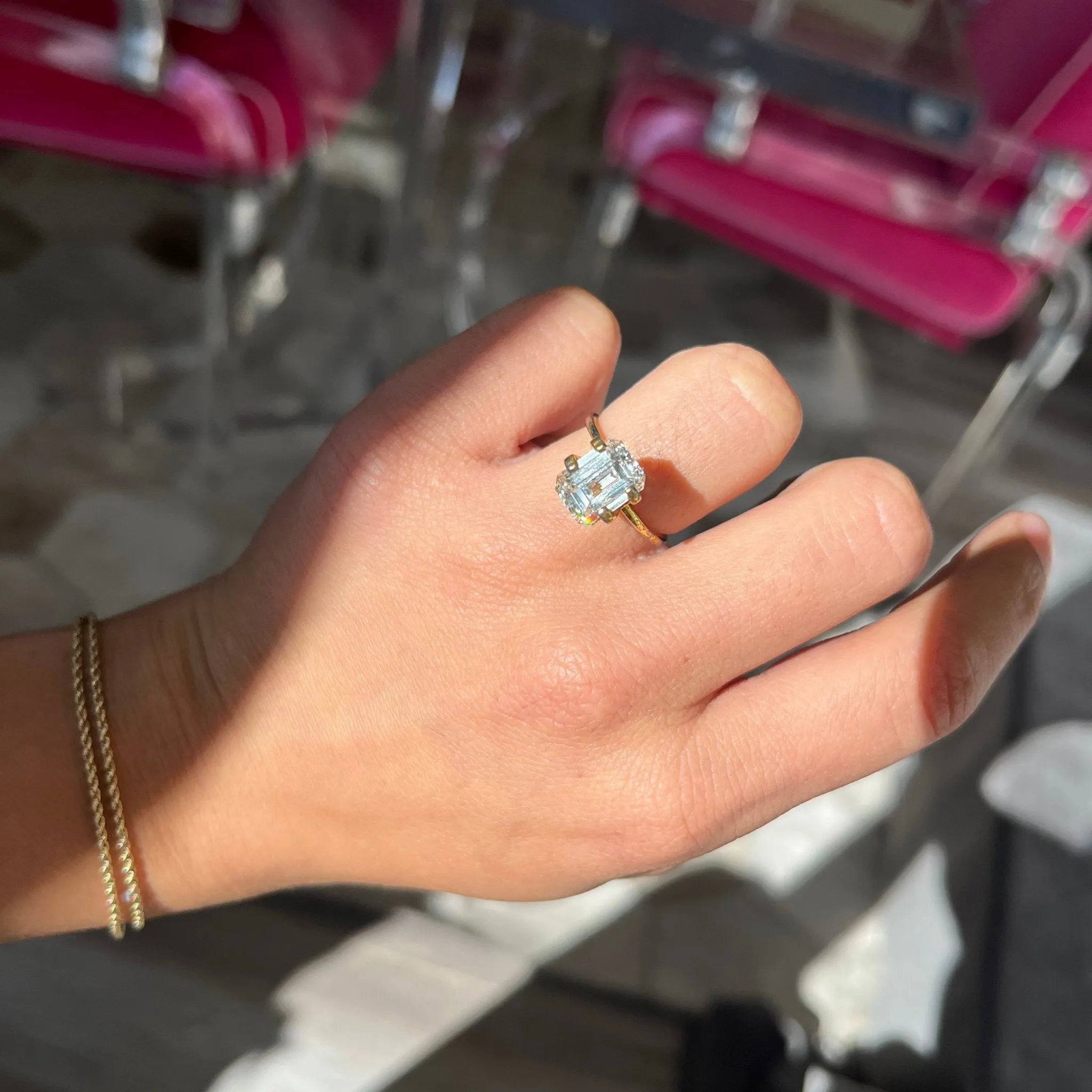 3.18ct Emerald Cut Diamond