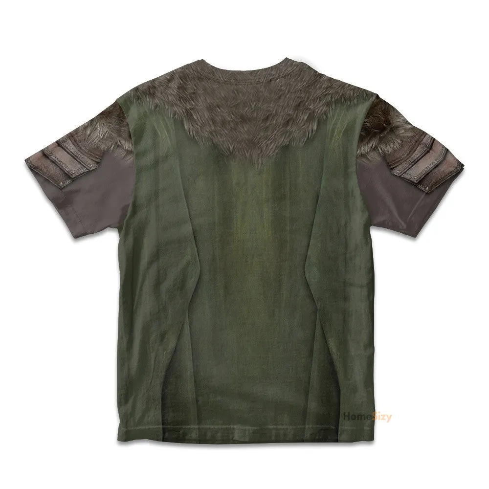 3D D&D Drizzt Custom Cosplay Costume Kid Tshirt QT207435Hf