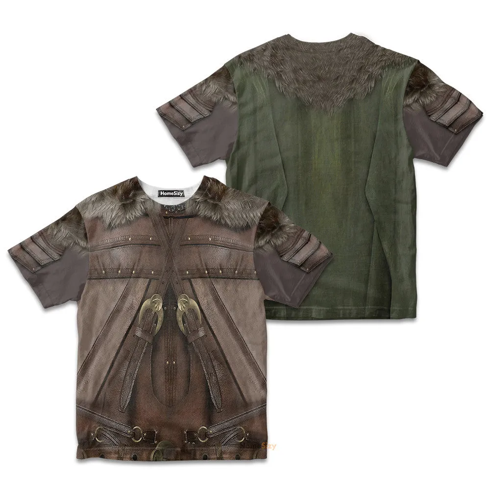 3D D&D Drizzt Custom Cosplay Costume Kid Tshirt QT207435Hf
