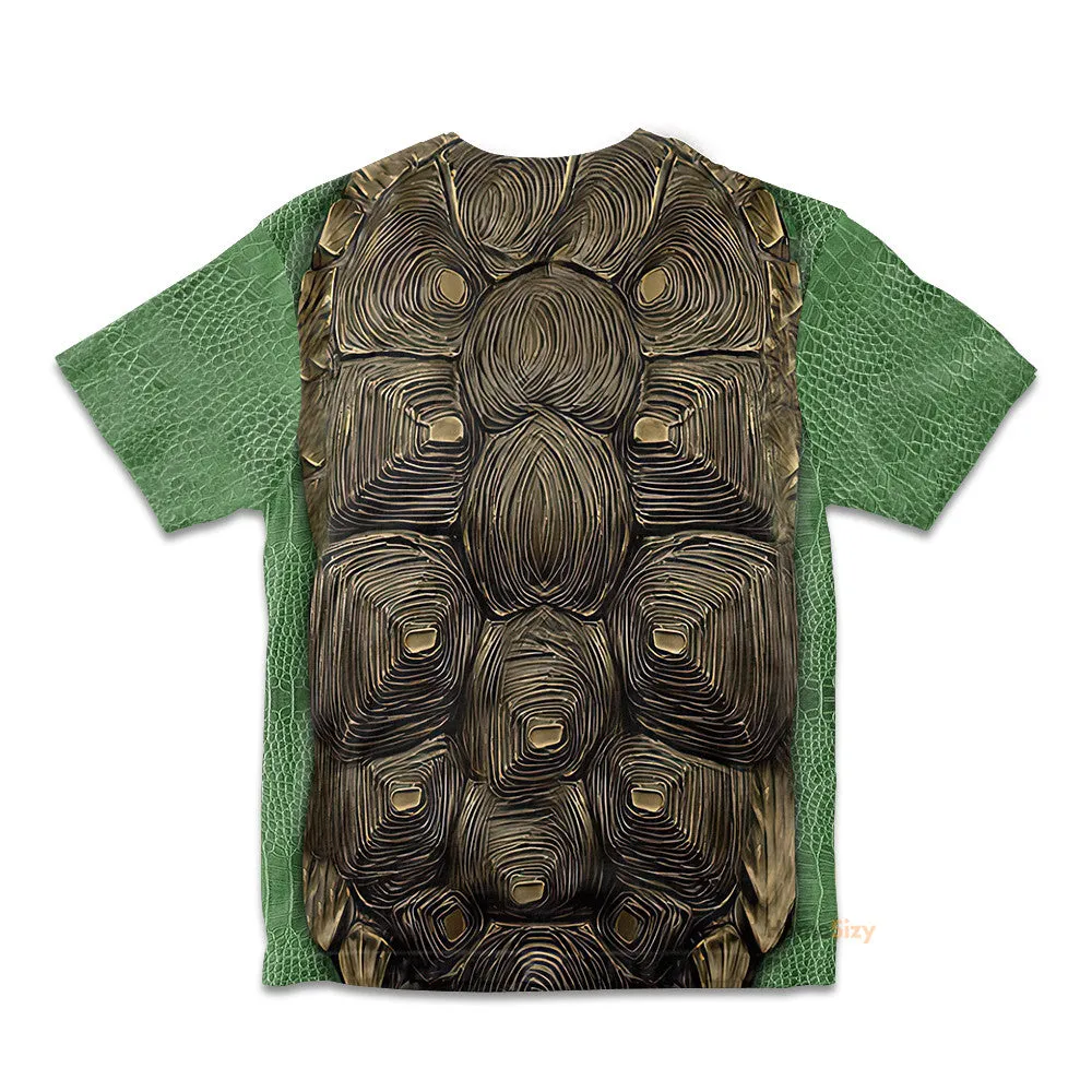 3D Michelangelo TMNT Mike Mikey Custom Cosplay Costume Kid Tshirt QT207155