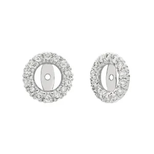 6MM DIAMOND EARRING JACKETS 14K GOLD (0.55 CTW)