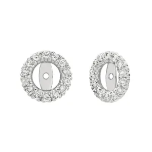 7MM DIAMOND EARRING JACKETS 14K GOLD (0.59 CTW)
