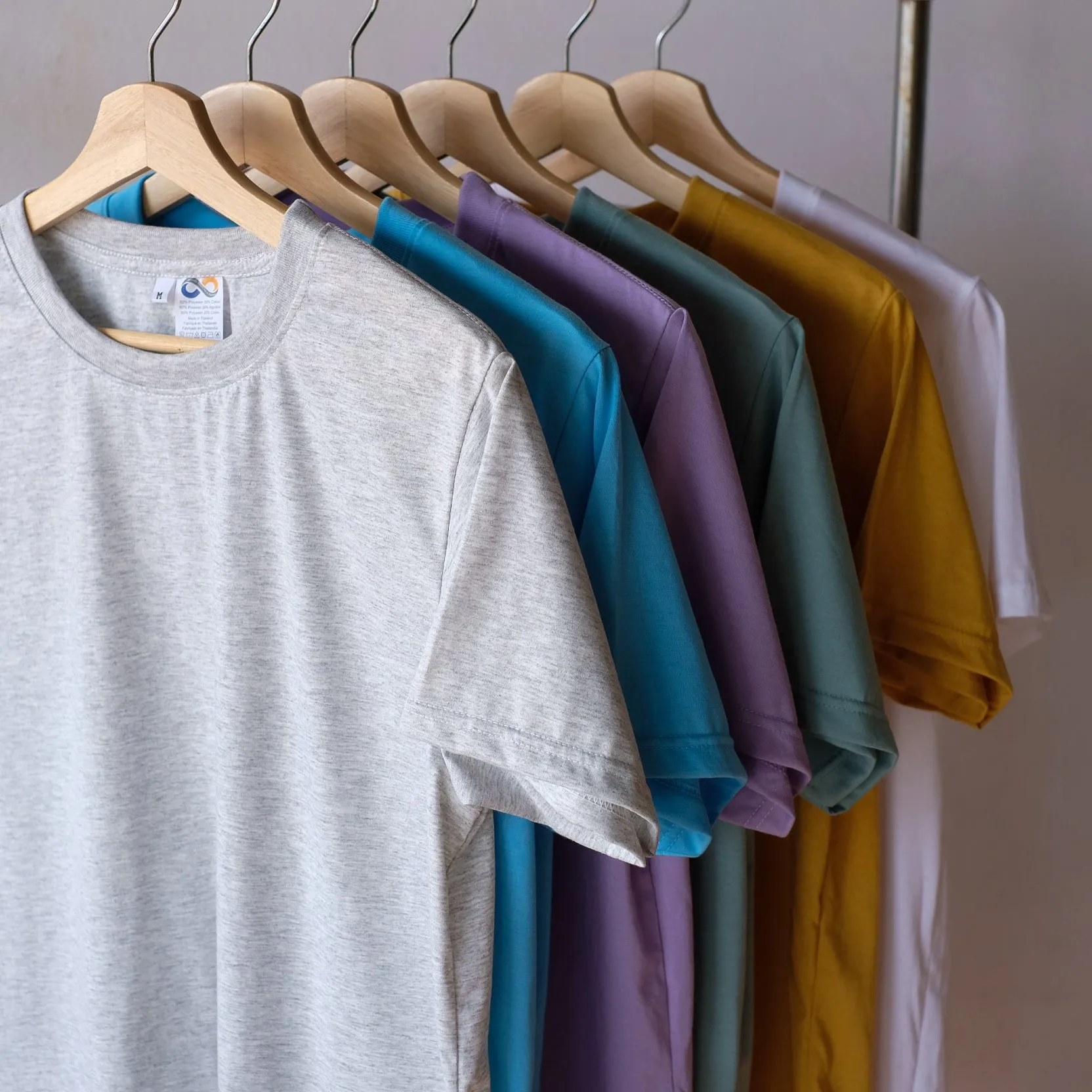 80/20 Polyester Light Colors, Sublimation Blank Shirt, Unisex T Shirt