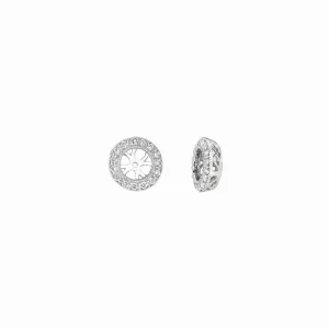 8MM DIAMOND EARRINGS JACKETS 14K GOLD (0.4 CTW)986.30