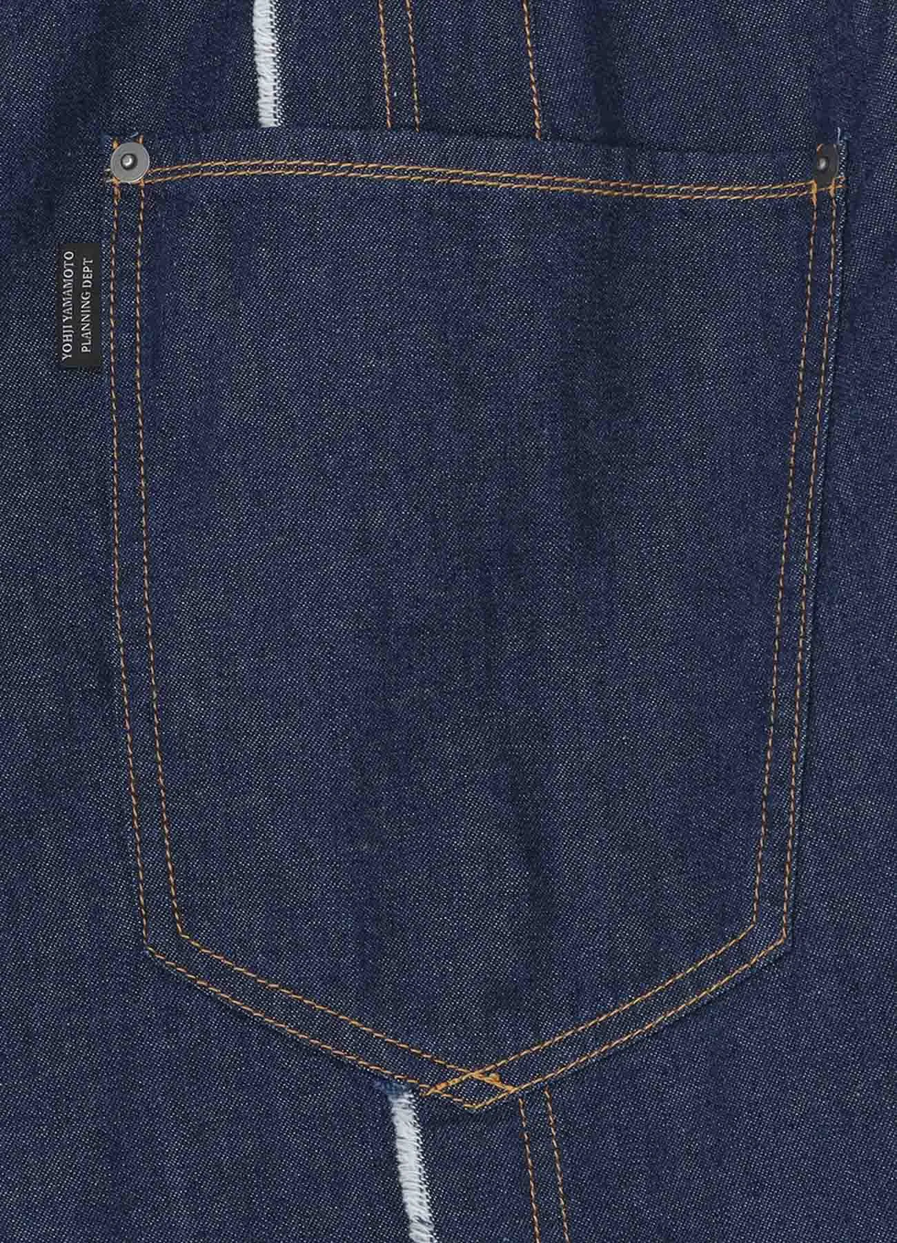8OZ DENIM PANTS WITH RIPPED LINE DETAIL