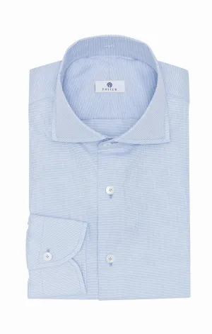Albini Light Blue Dobby 365 Easy Care Cotton