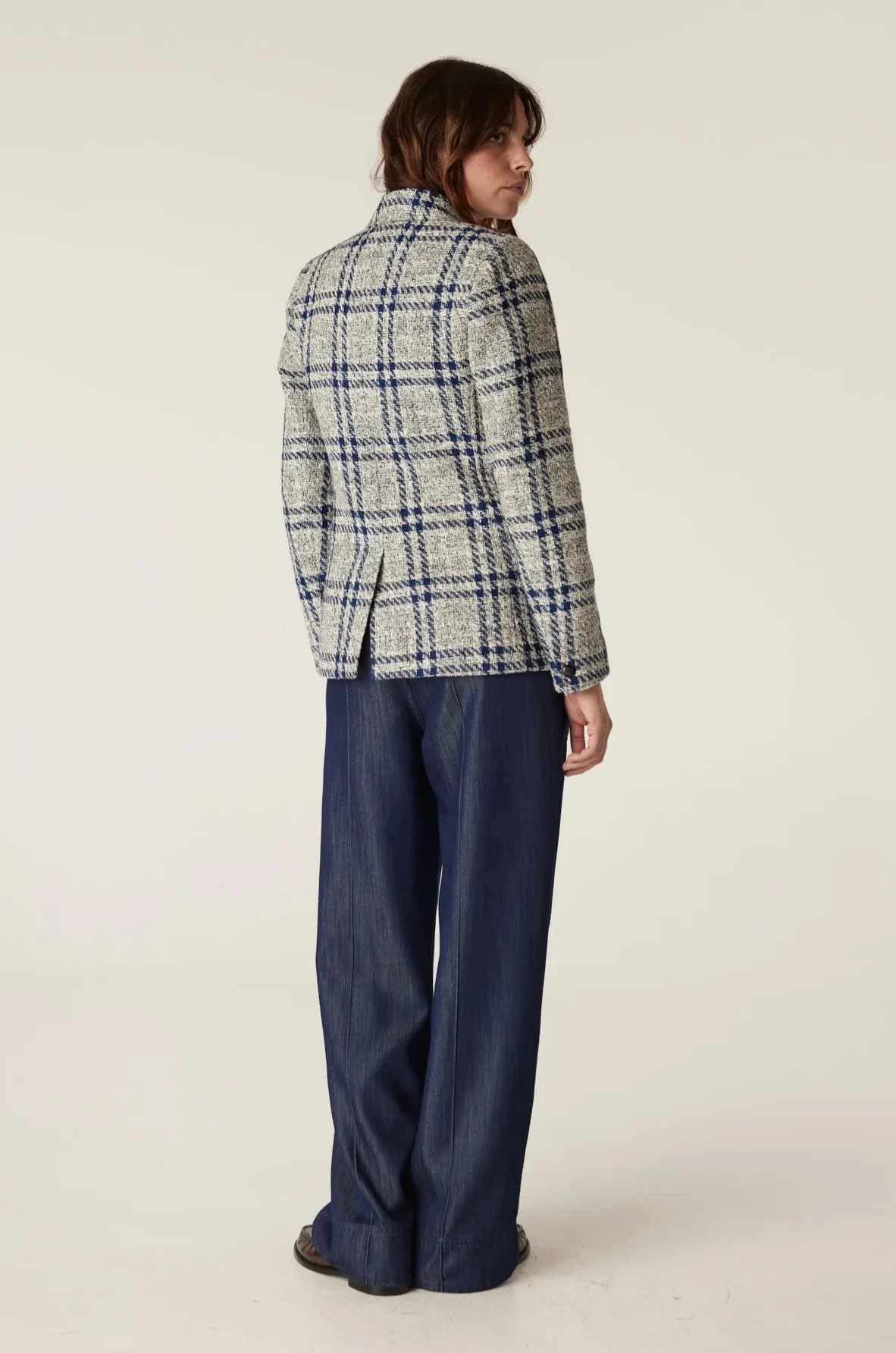 ALIX Jacket | NAVY CHECK