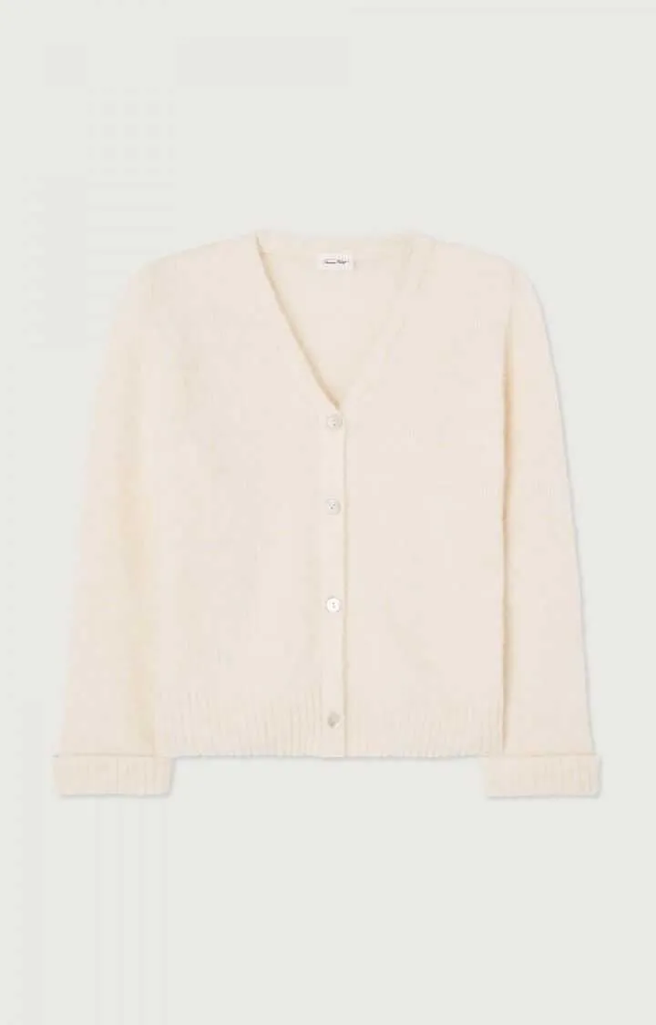 American Vintage East Cardigan Melange Pearl