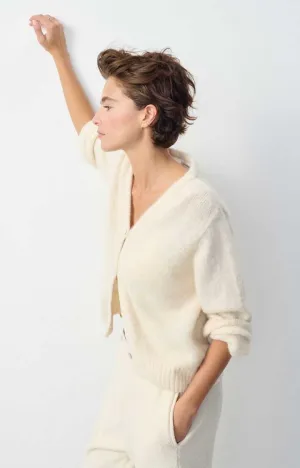 American Vintage East Cardigan Melange Pearl