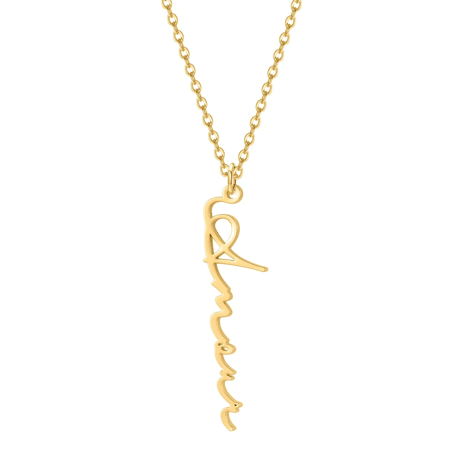 Amour - Collier Prénom Vertical