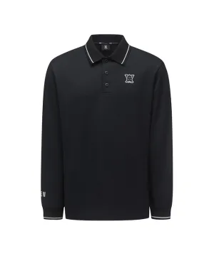 ANEW Golf: Men Back Big Logo Long T-Shirt - Black