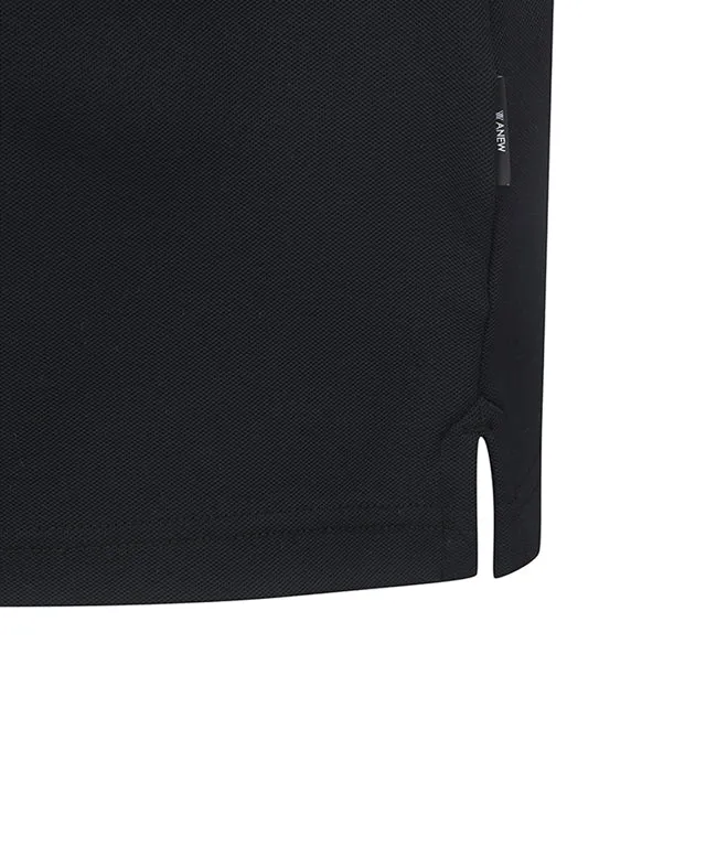ANEW Golf: Men Back Big Logo Long T-Shirt - Black