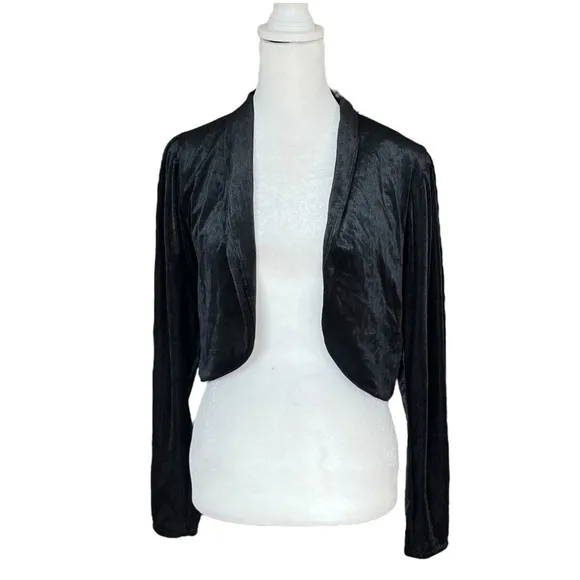 ANTHROPOLOGIE Verity Velvet Cropped Jacket