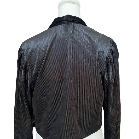 ANTHROPOLOGIE Verity Velvet Cropped Jacket