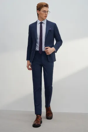Anti-Bacterial Slim Fit Check Suit Blazer