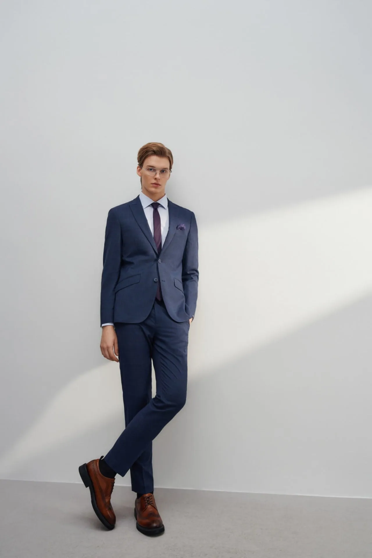 Anti-Bacterial Slim Fit Check Suit Blazer