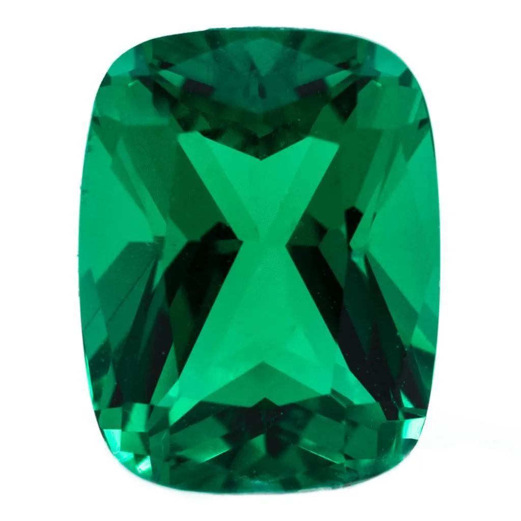 Antique Cushion Chatham Lab-Grown Emerald Gems