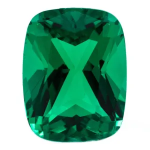 Antique Cushion Chatham Lab-Grown Emerald Gems
