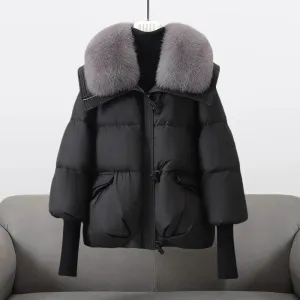 ARABELLA | STYLISH FUR COLLAR COAT