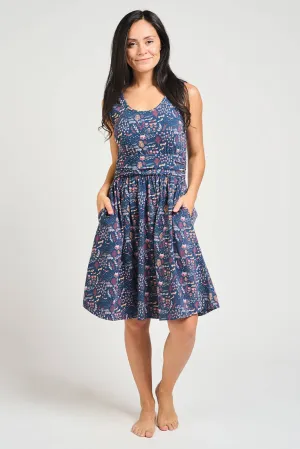Asheville Dress Fox Field Blue