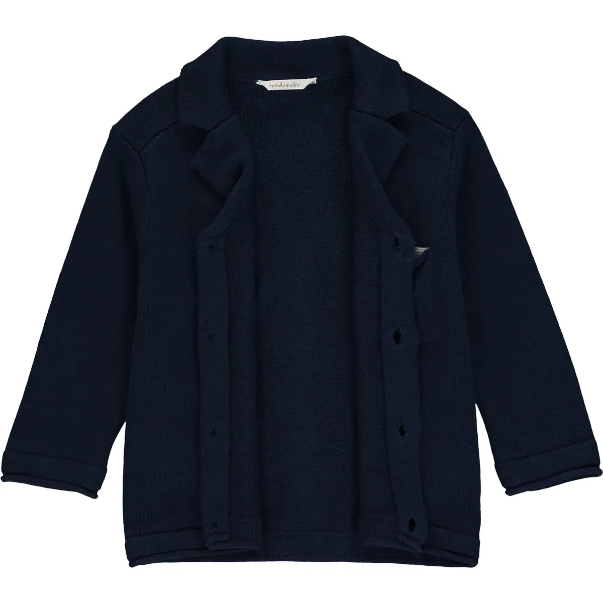 Baby Boy Navy Blue Cotton Cardigan
