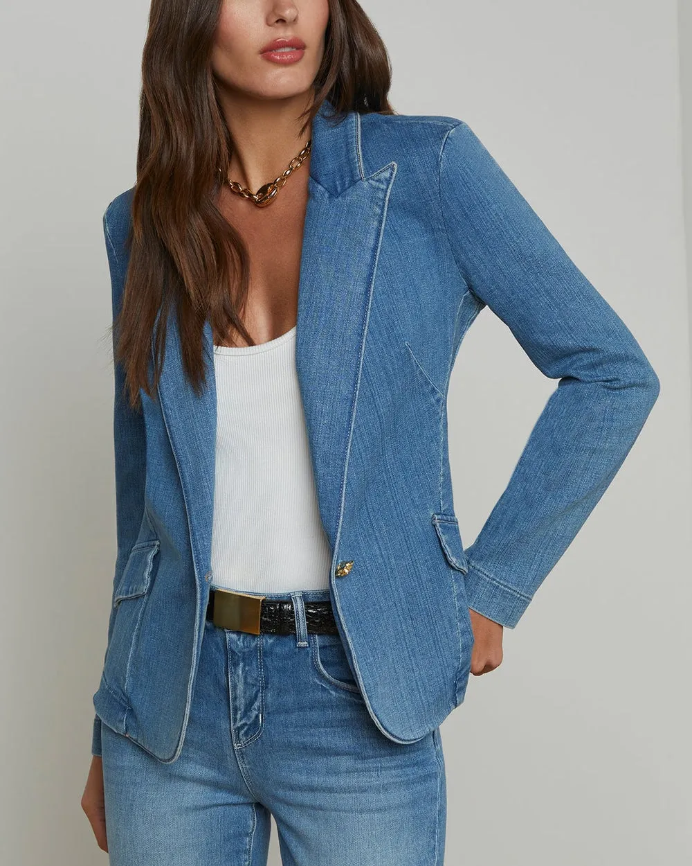 Baldwin Denim Blazer in Provo