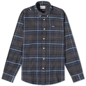 BARBOUR KYELOCH TAILORED SHIRT IN BLACK SLATE