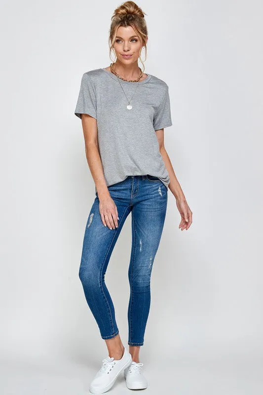 Basic Short Sleeve T-Shirt (multiple color options)