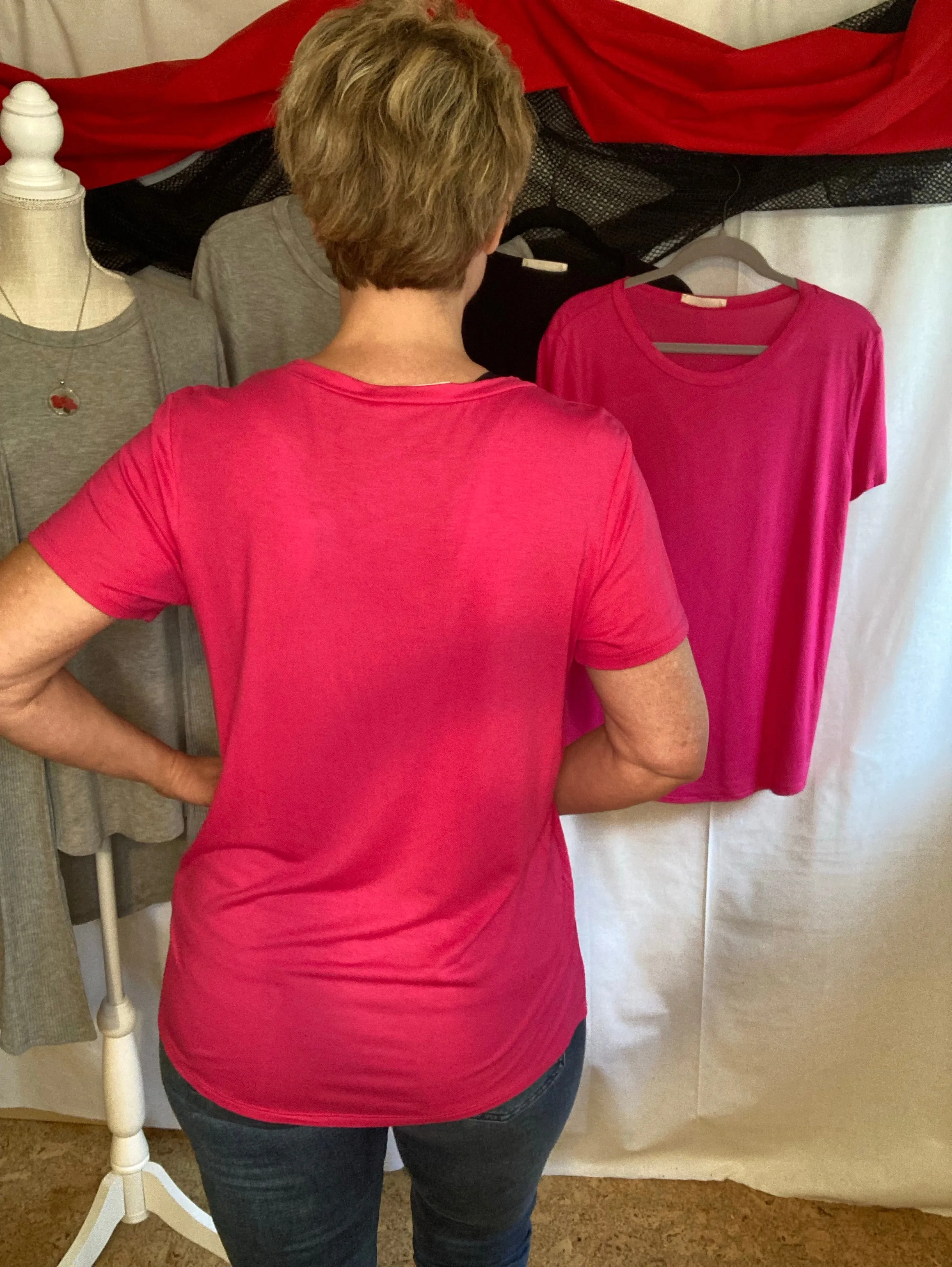 Basic Short Sleeve T-Shirt (multiple color options)