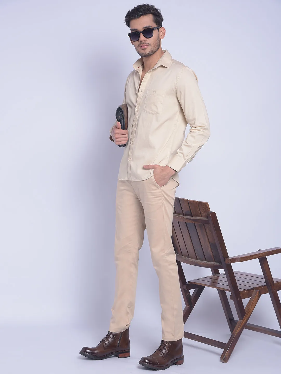 Beige Shirt
