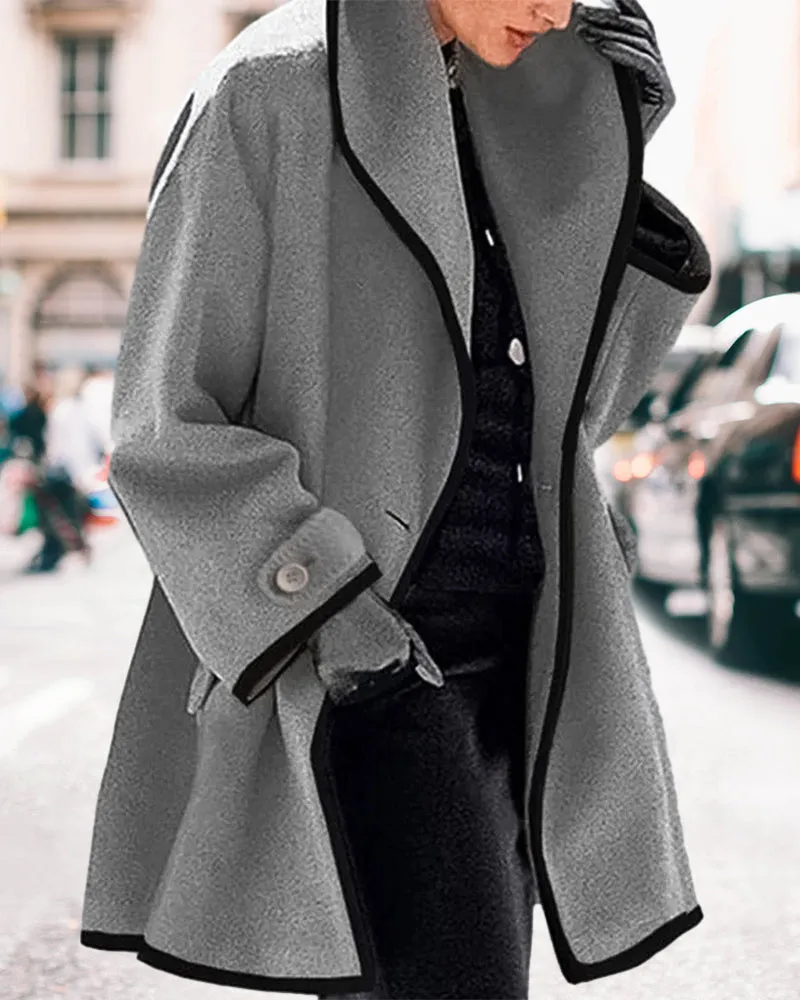 BerryBetty - Elegant lapel coat