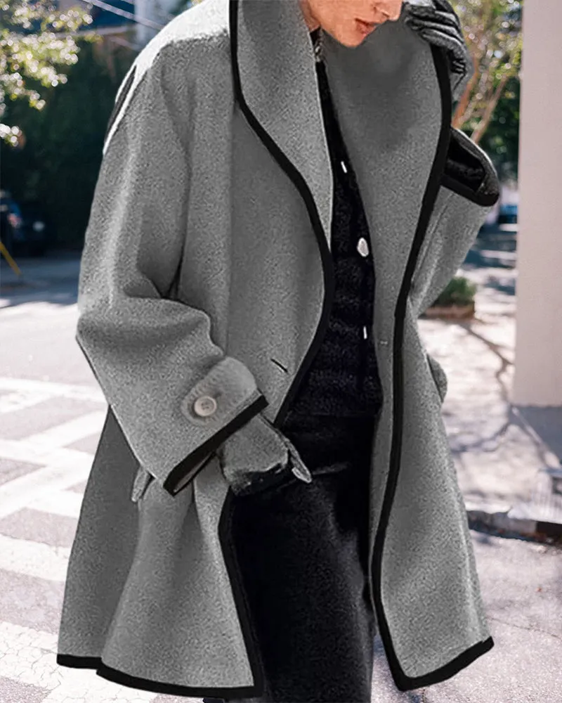 BerryBetty - Elegant lapel coat