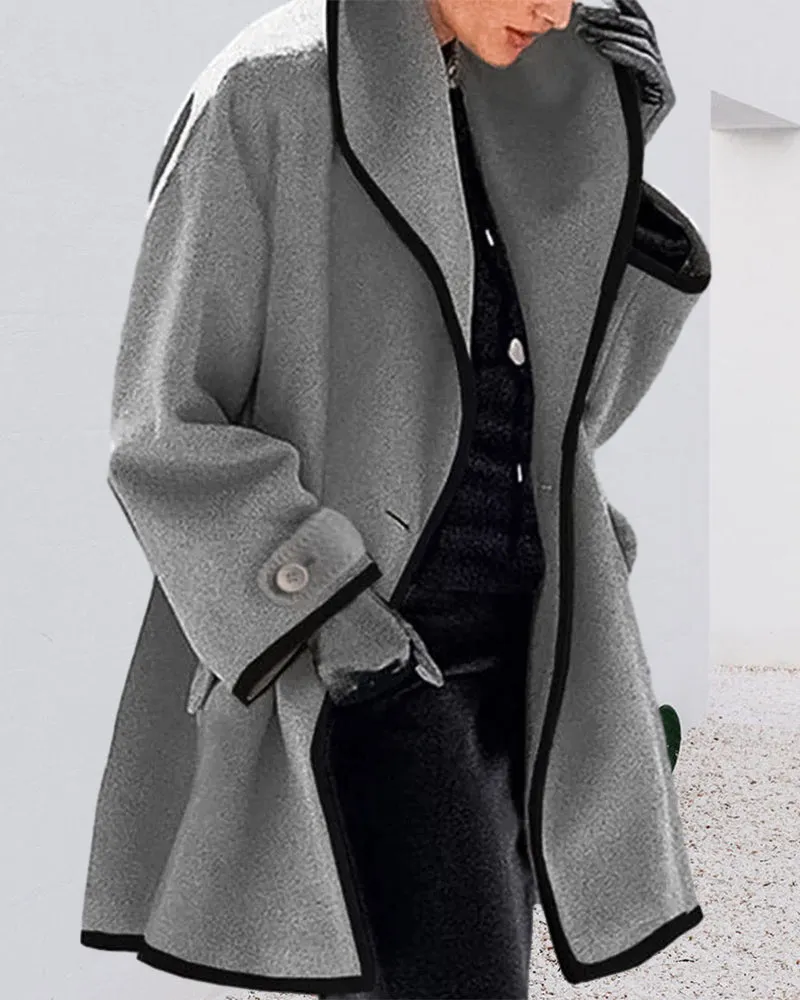 BerryBetty - Elegant lapel coat