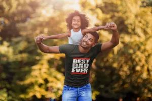 Best Dad Ever Block T-shirt