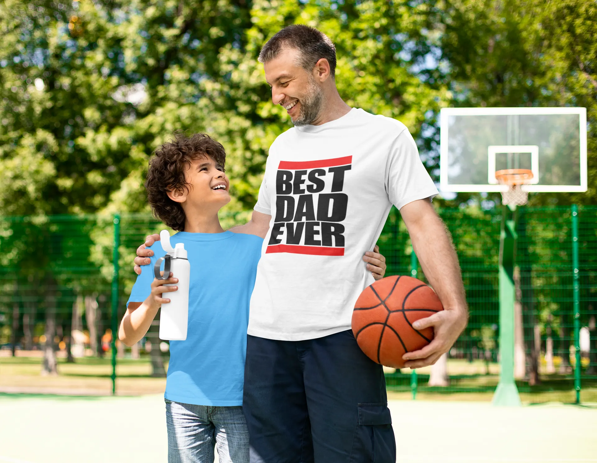 Best Dad Ever Block T-shirt