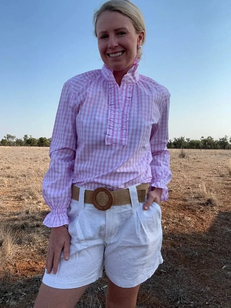 Black Colt Womens Willow Shirt Pink Gingham