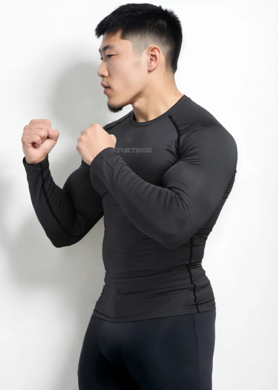 Black Compression T-shirt Full Sleeves