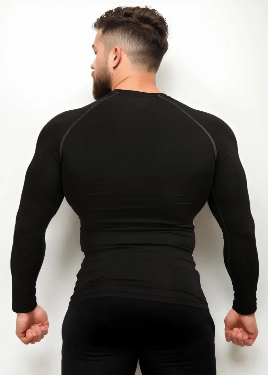 Black Compression T-shirt Full Sleeves